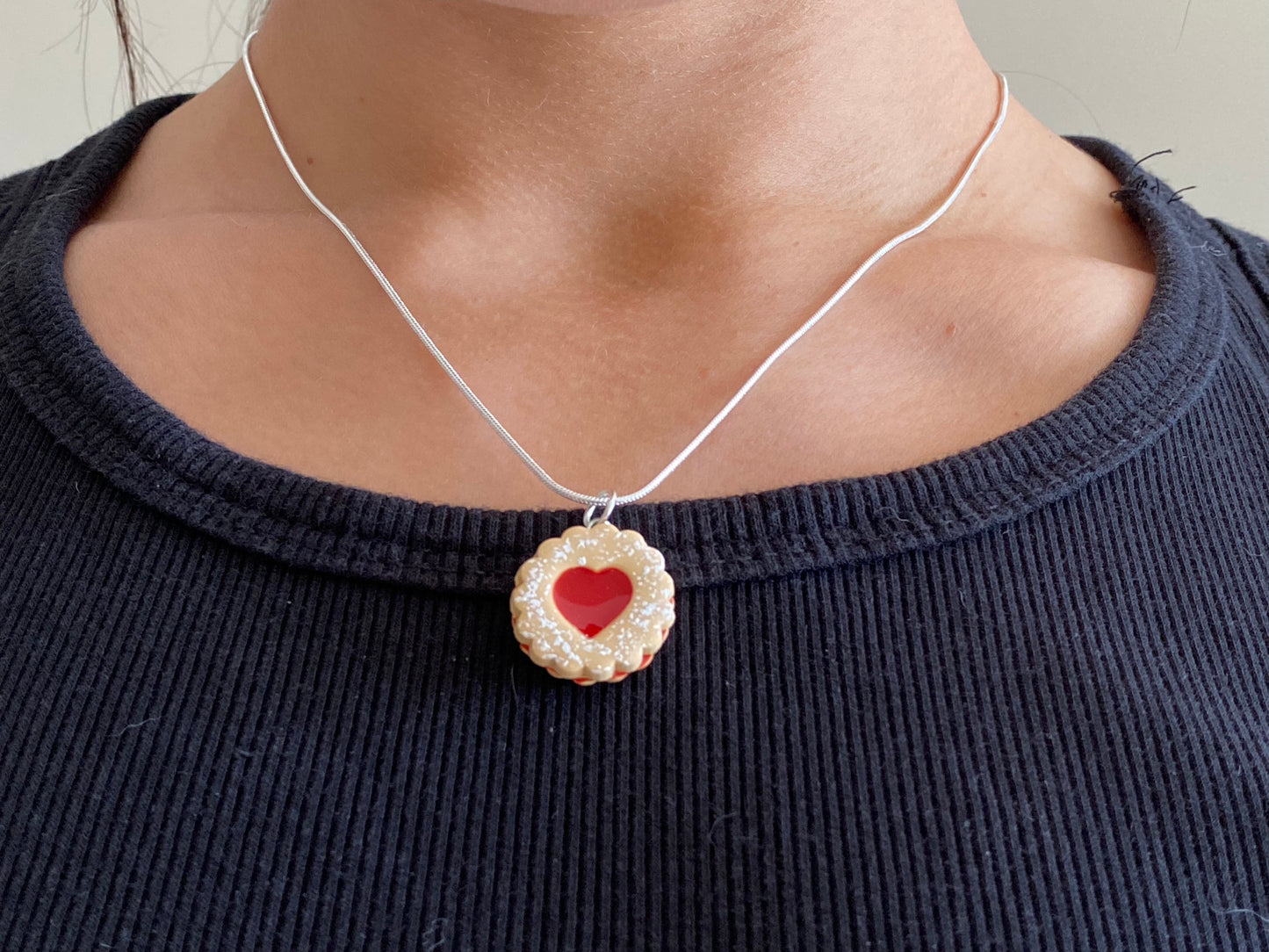 Linzer Cookie Necklace
