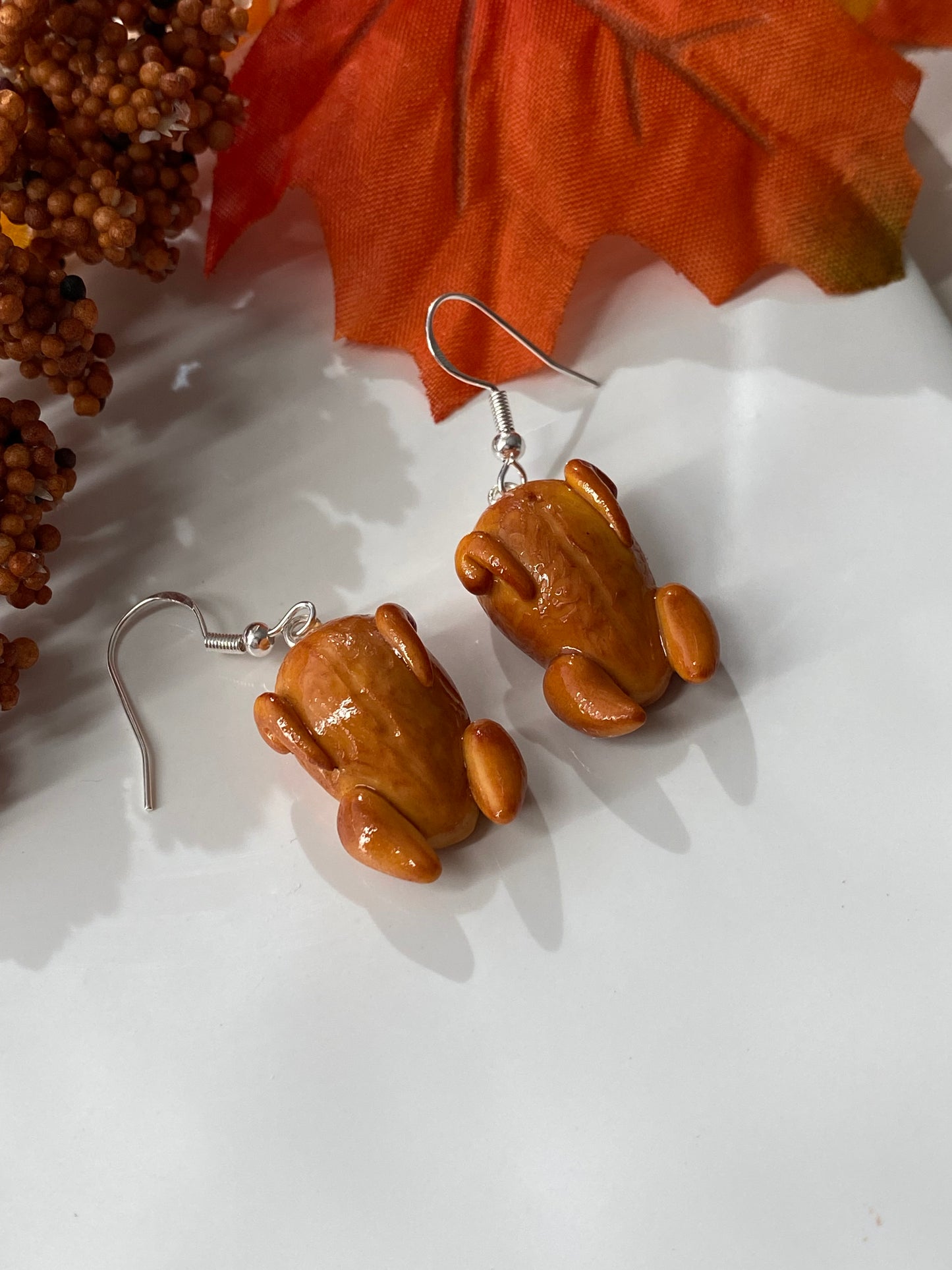Thanksgiving turkey earrings