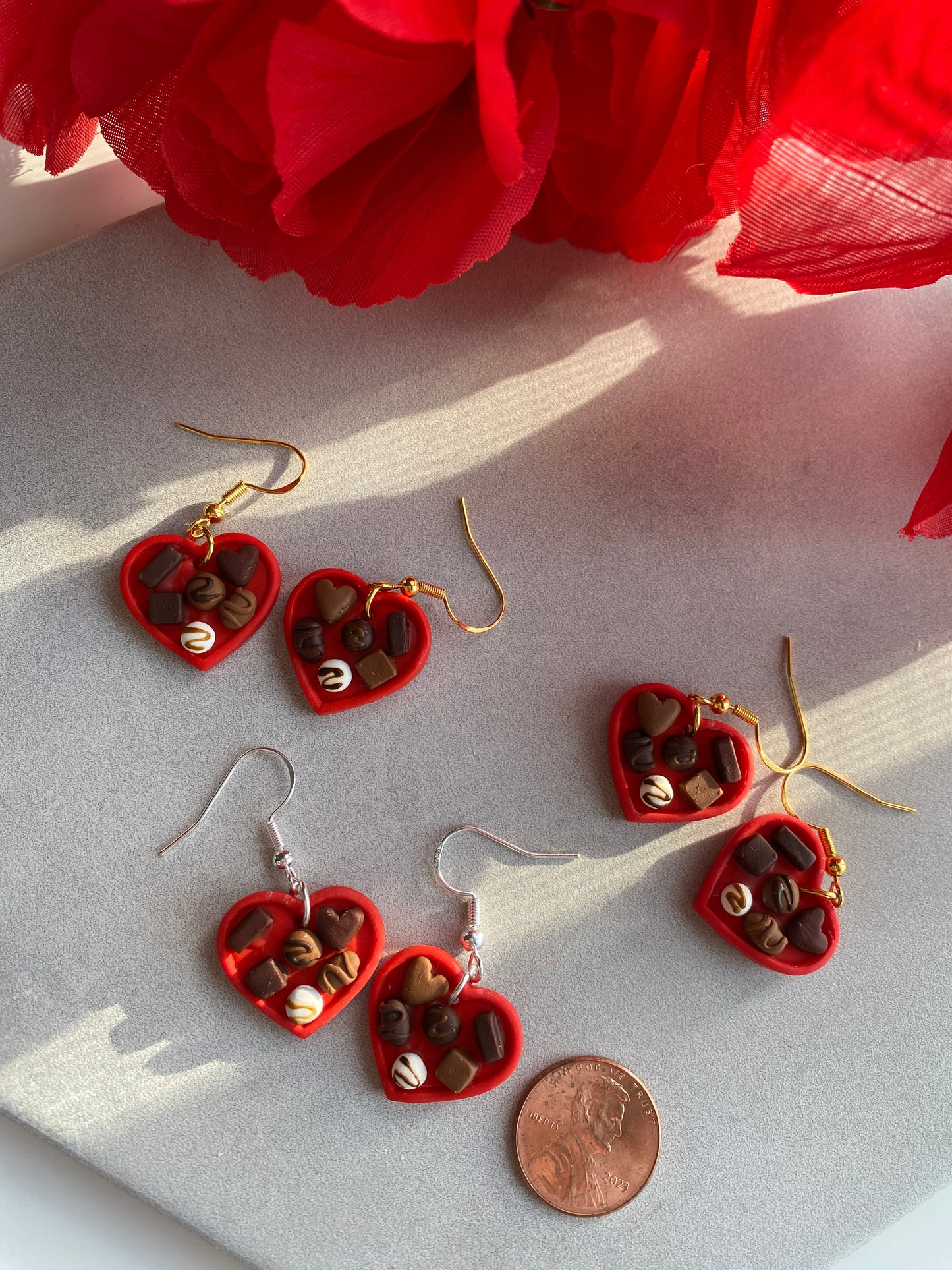 Box of chocolates earrings