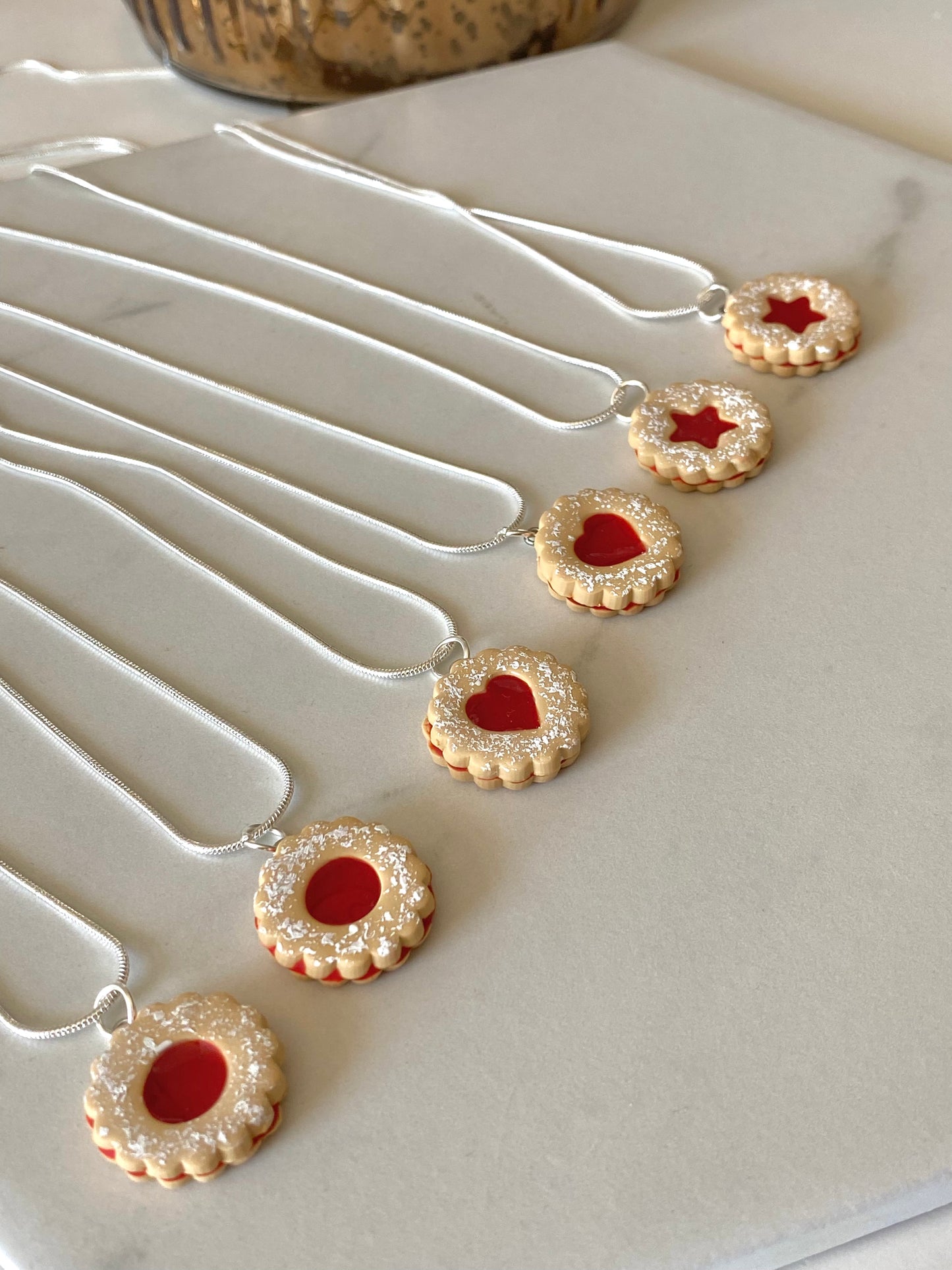 Linzer Cookie Necklace