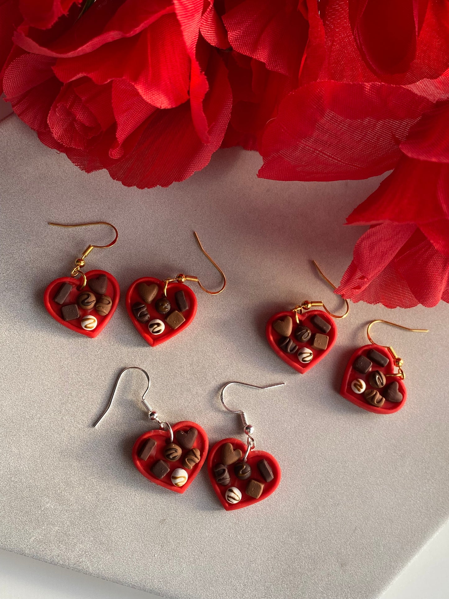 Box of chocolates earrings