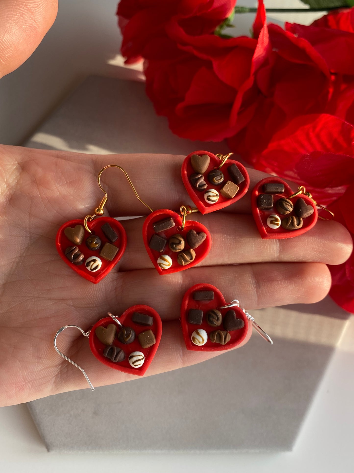 Box of chocolates earrings
