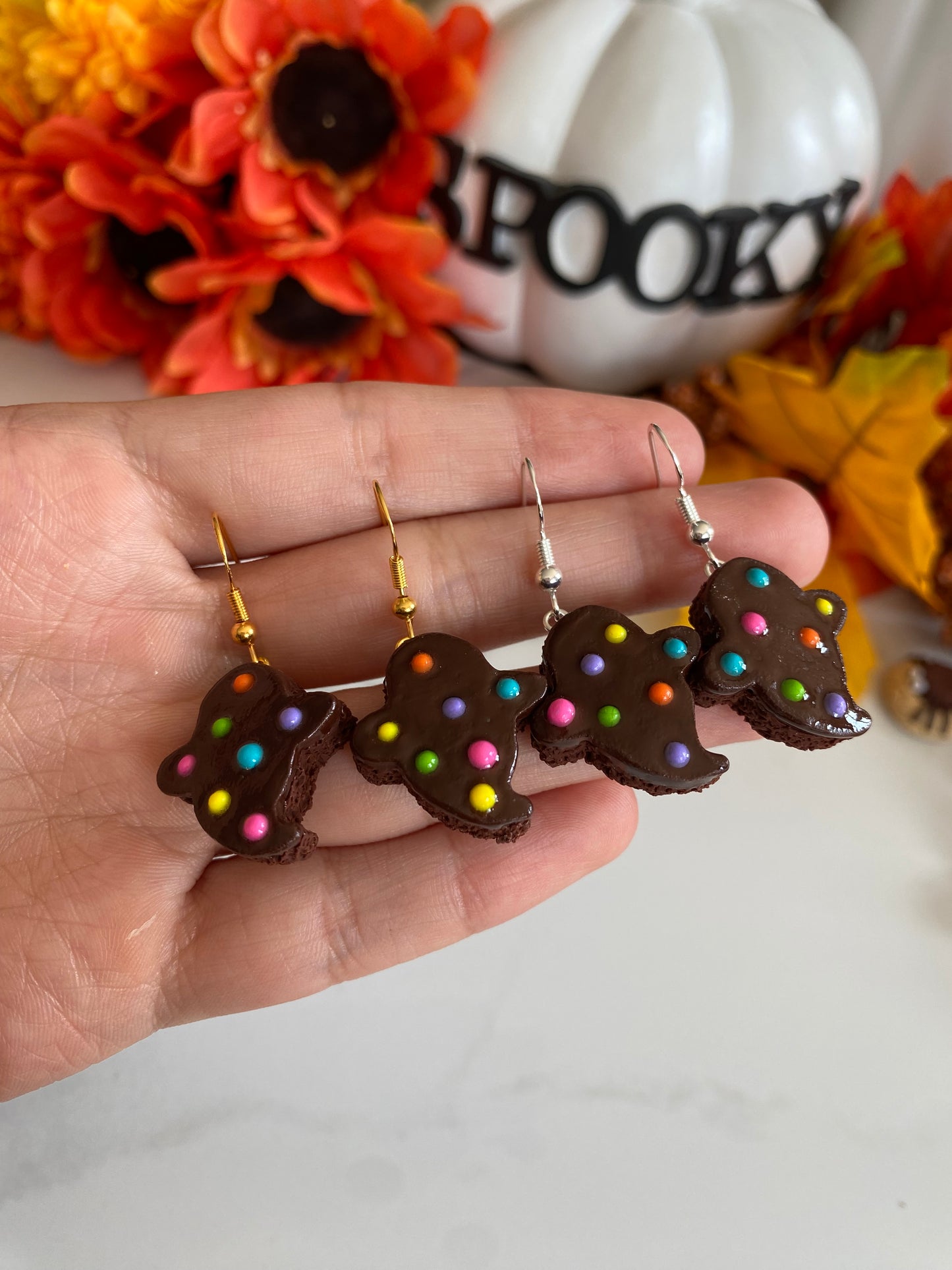 Ghost Cosmic Brownie earrings