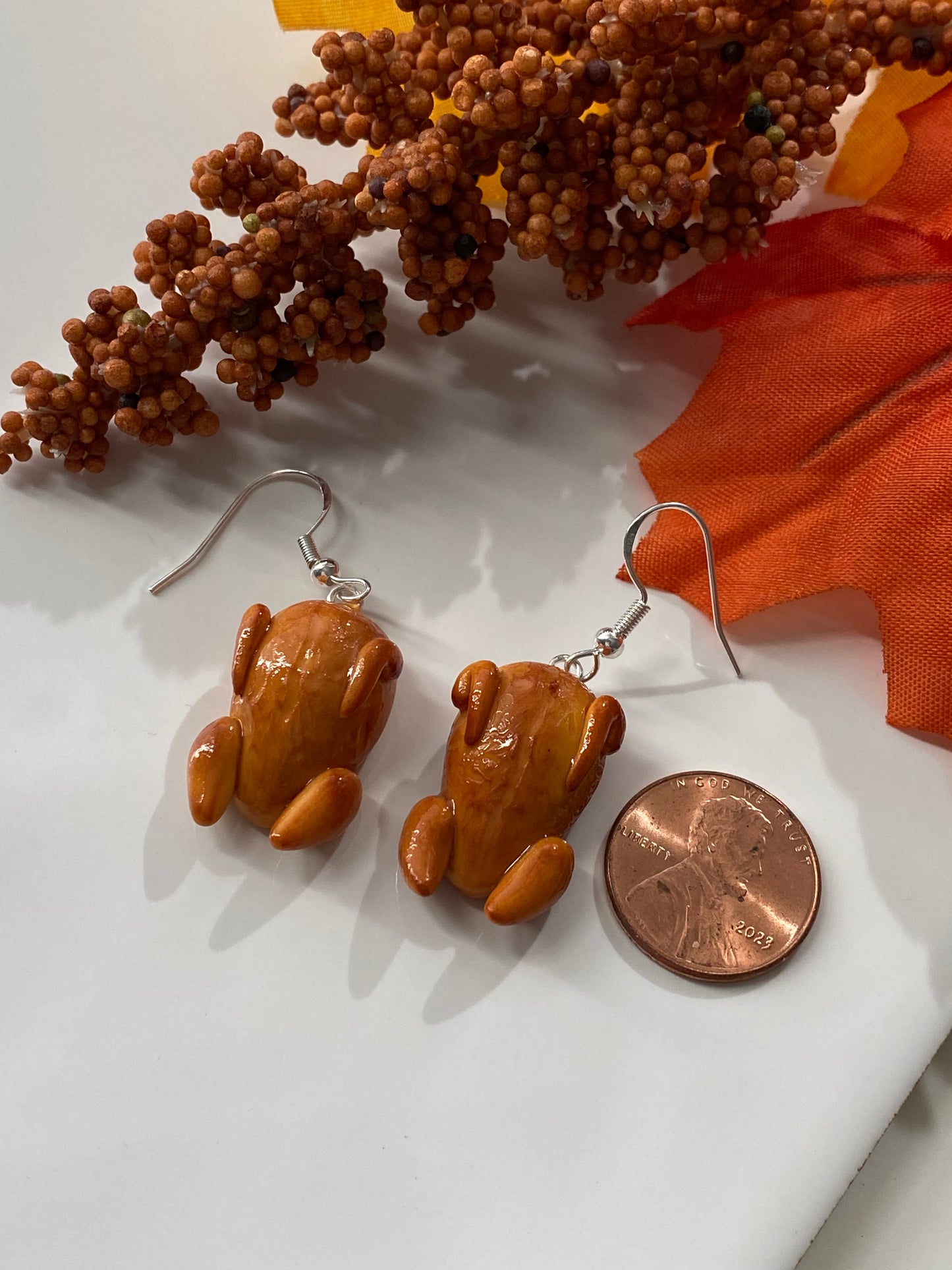 Thanksgiving turkey earrings