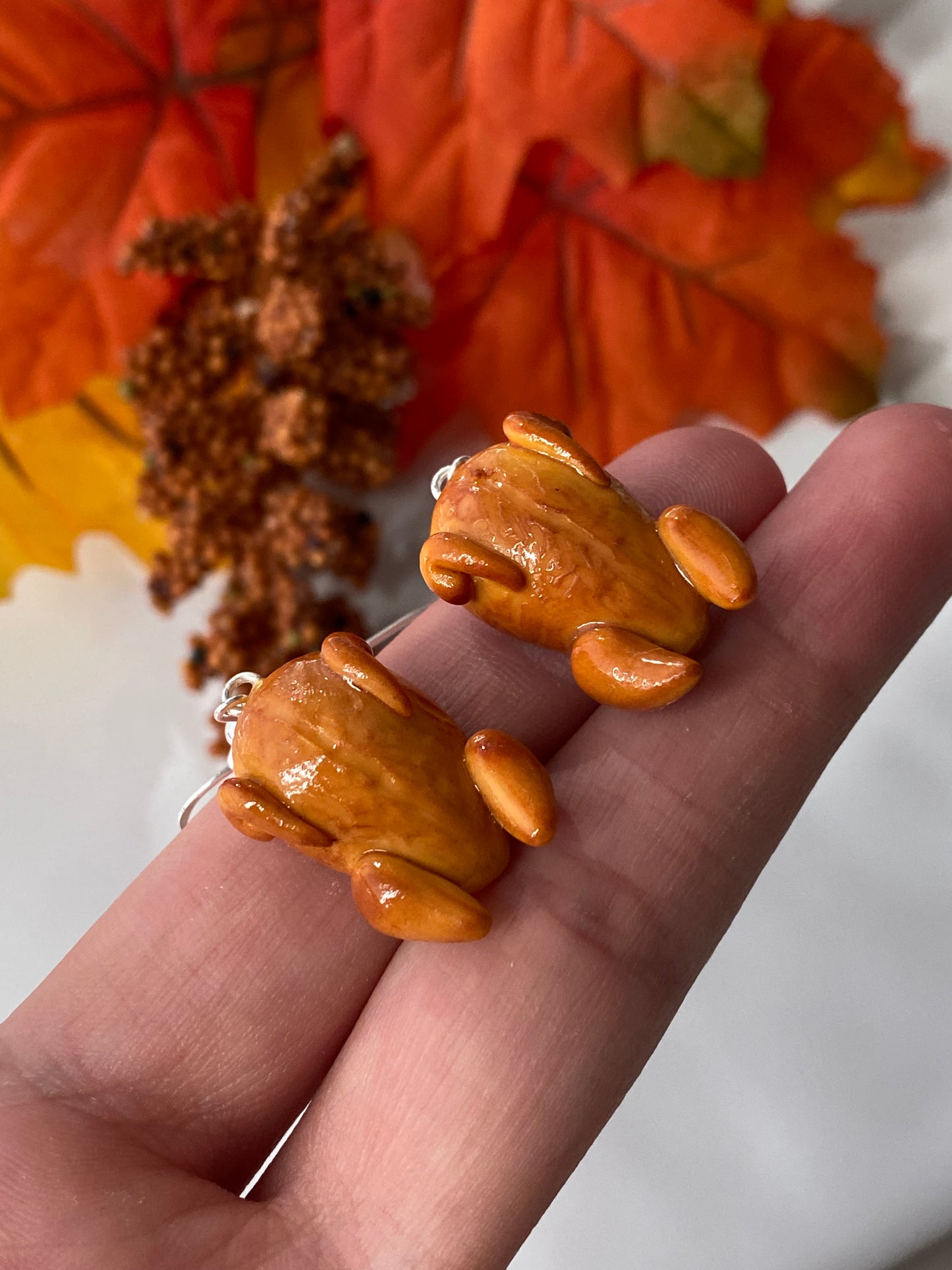 Thanksgiving turkey earrings