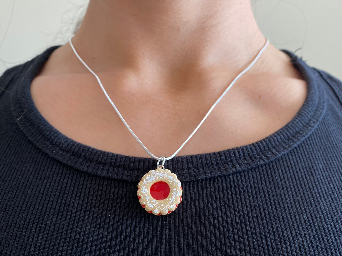 Linzer Cookie Necklace