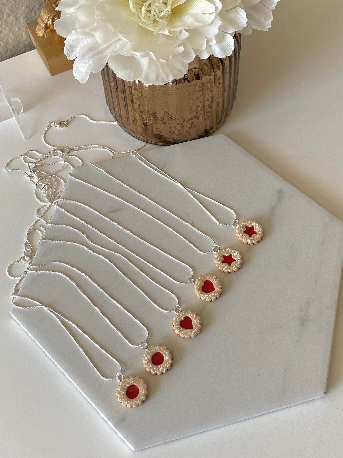 Linzer Cookie Necklace