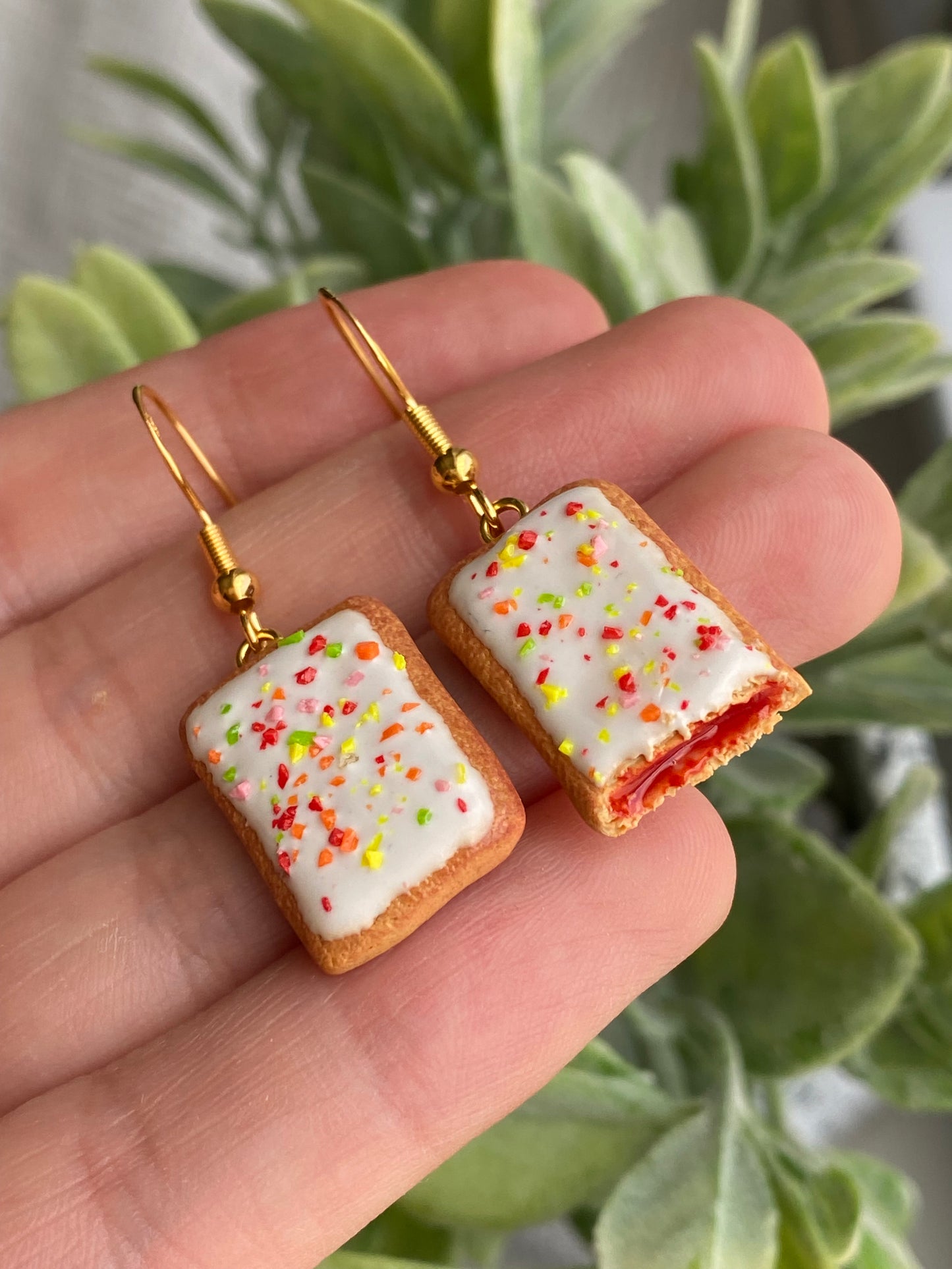 Pop tart earrings