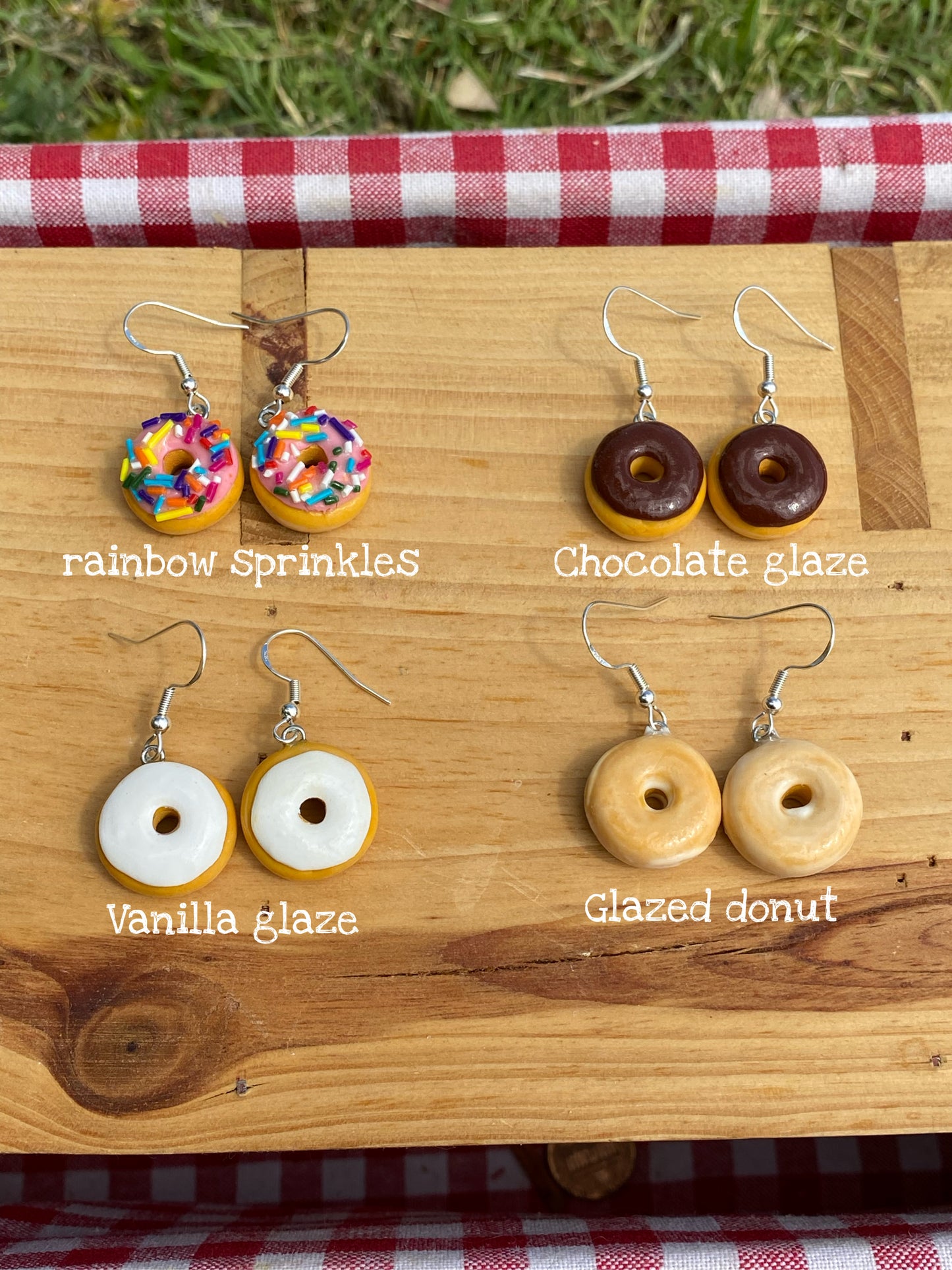 Donut earrings