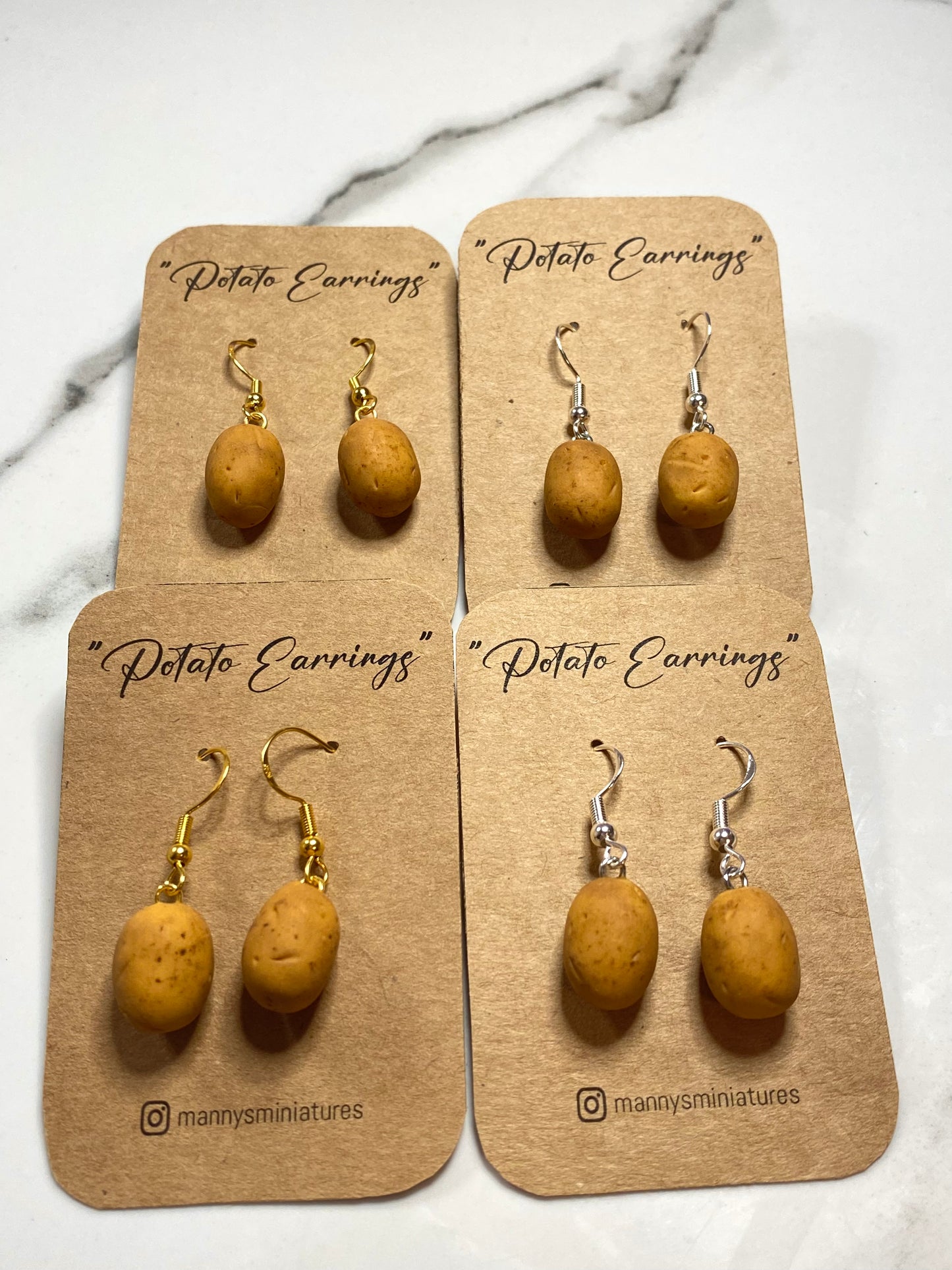 Potato Earrings