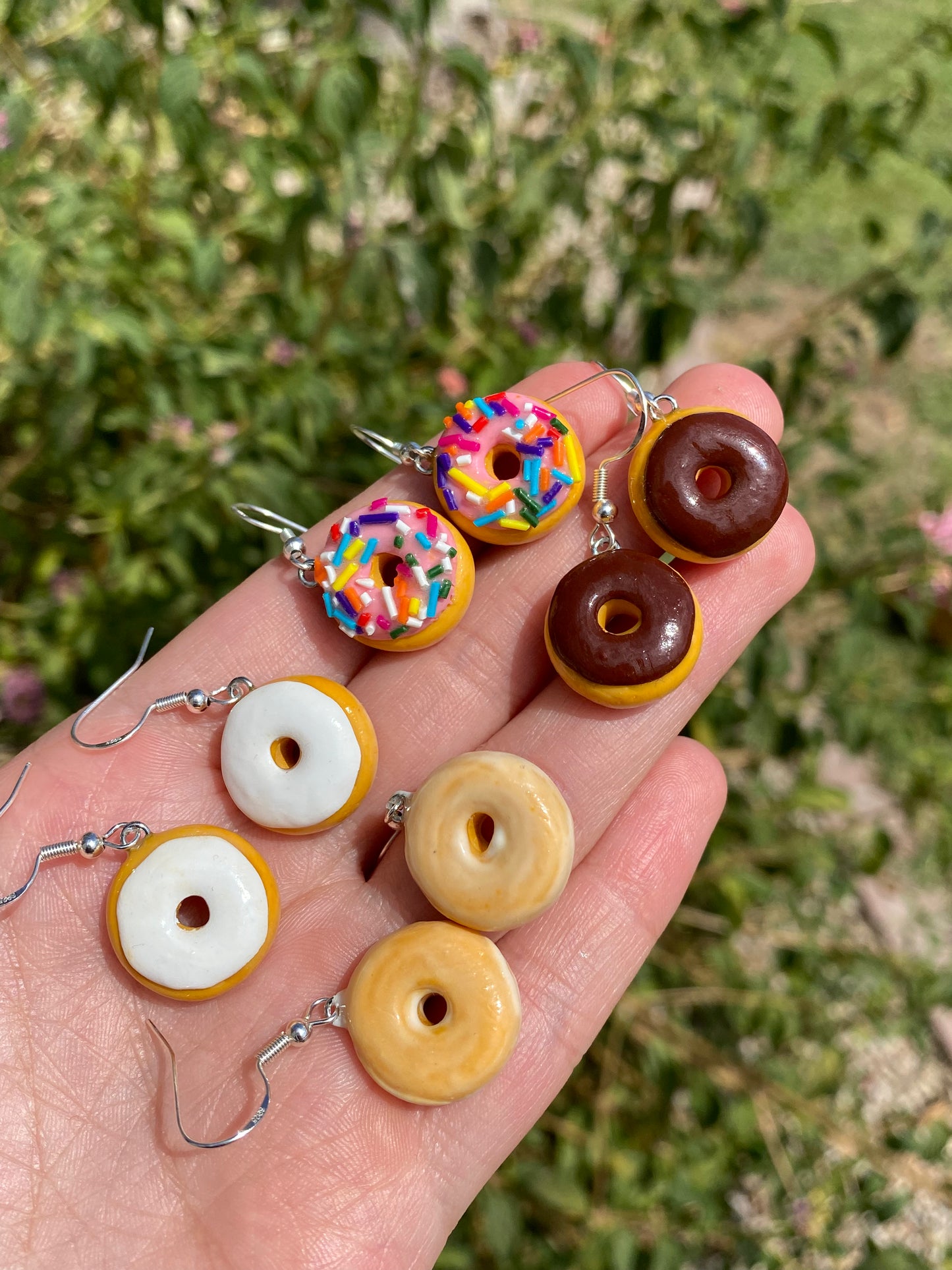 Donut earrings