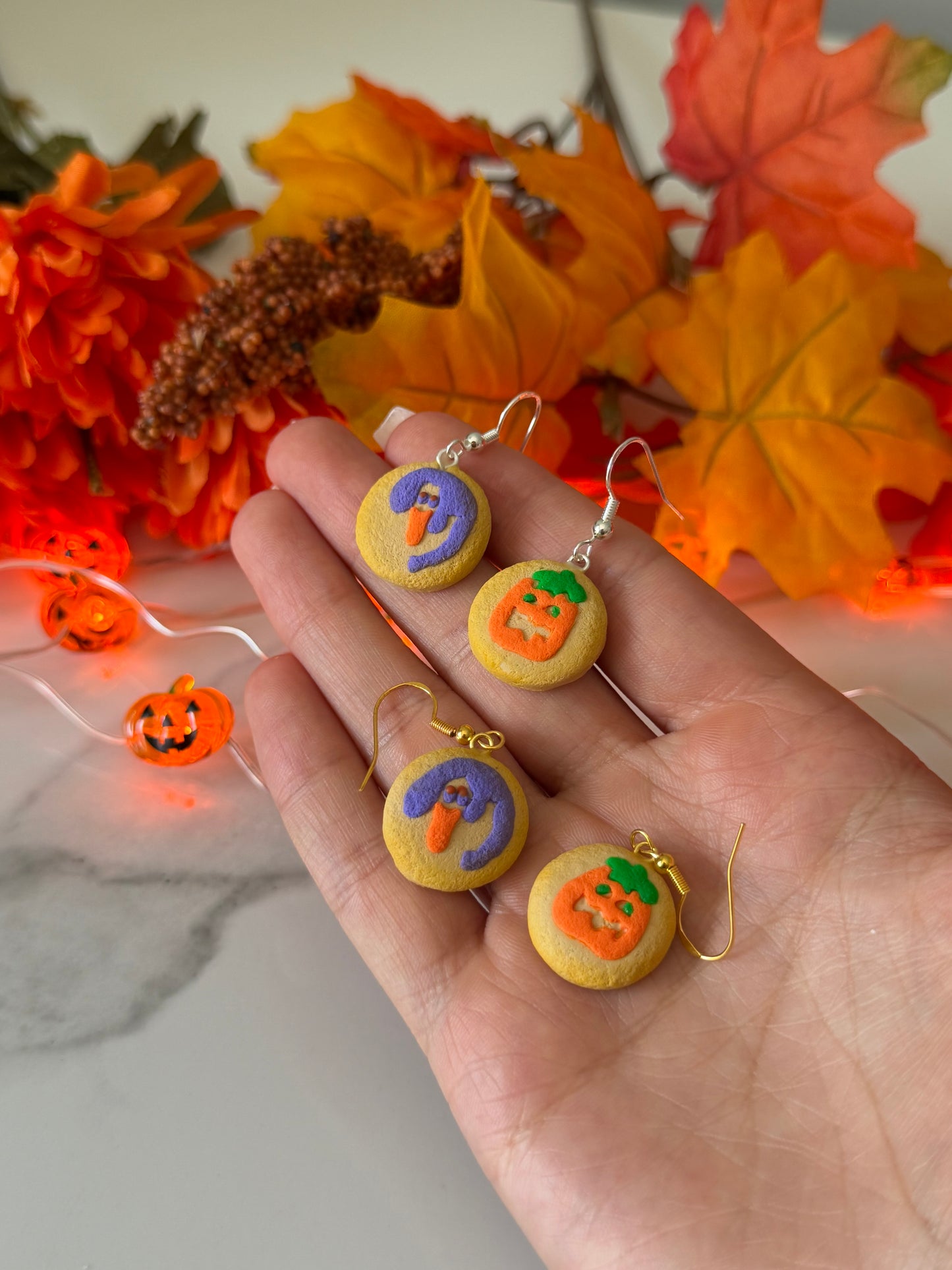 Ghost & Pumpkin Cookie