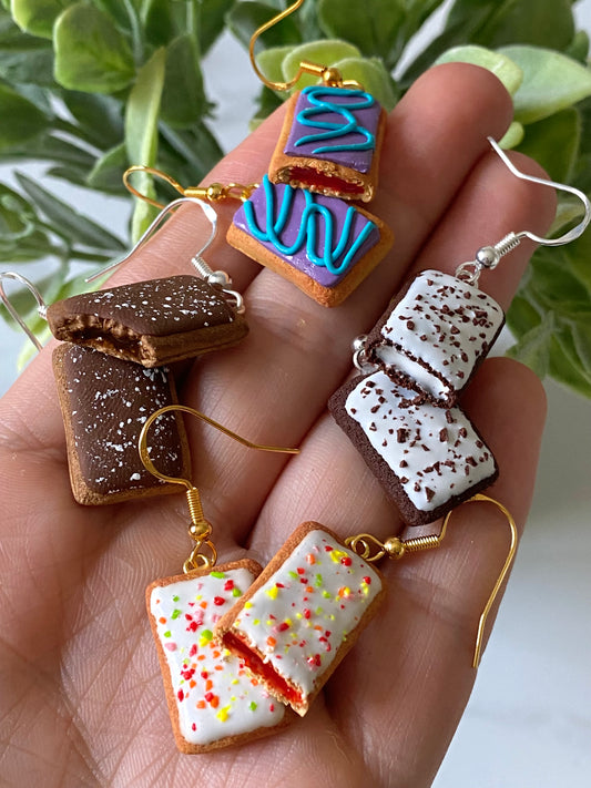 Pop tart earrings