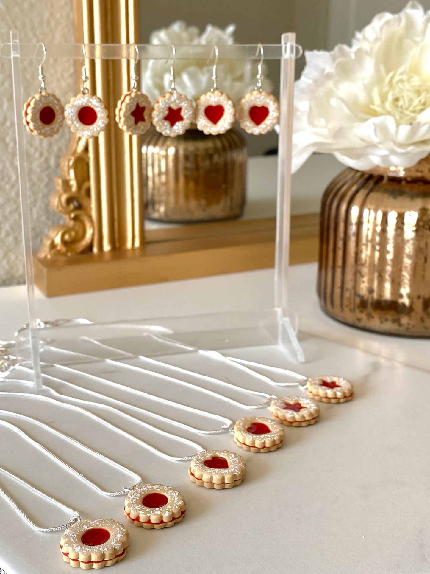 Linzer cookie set
