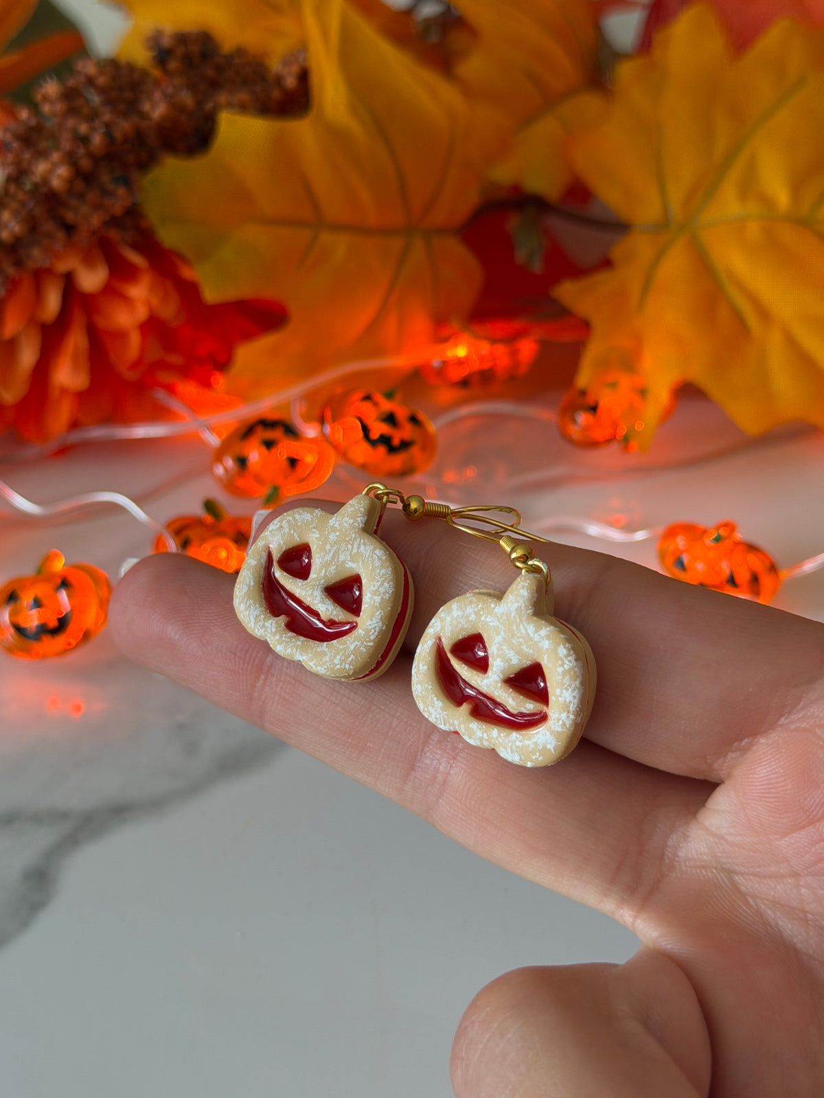 Halloween Linzer Cookies