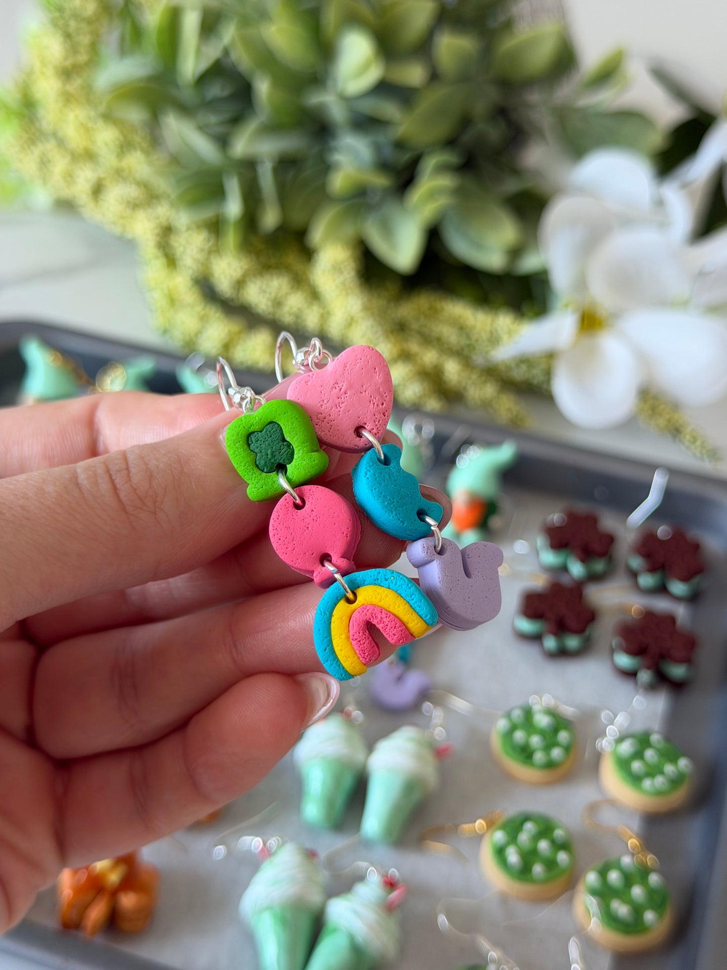 Marshmallow earrings