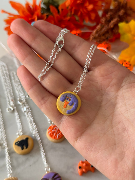 Ghost cookie necklace