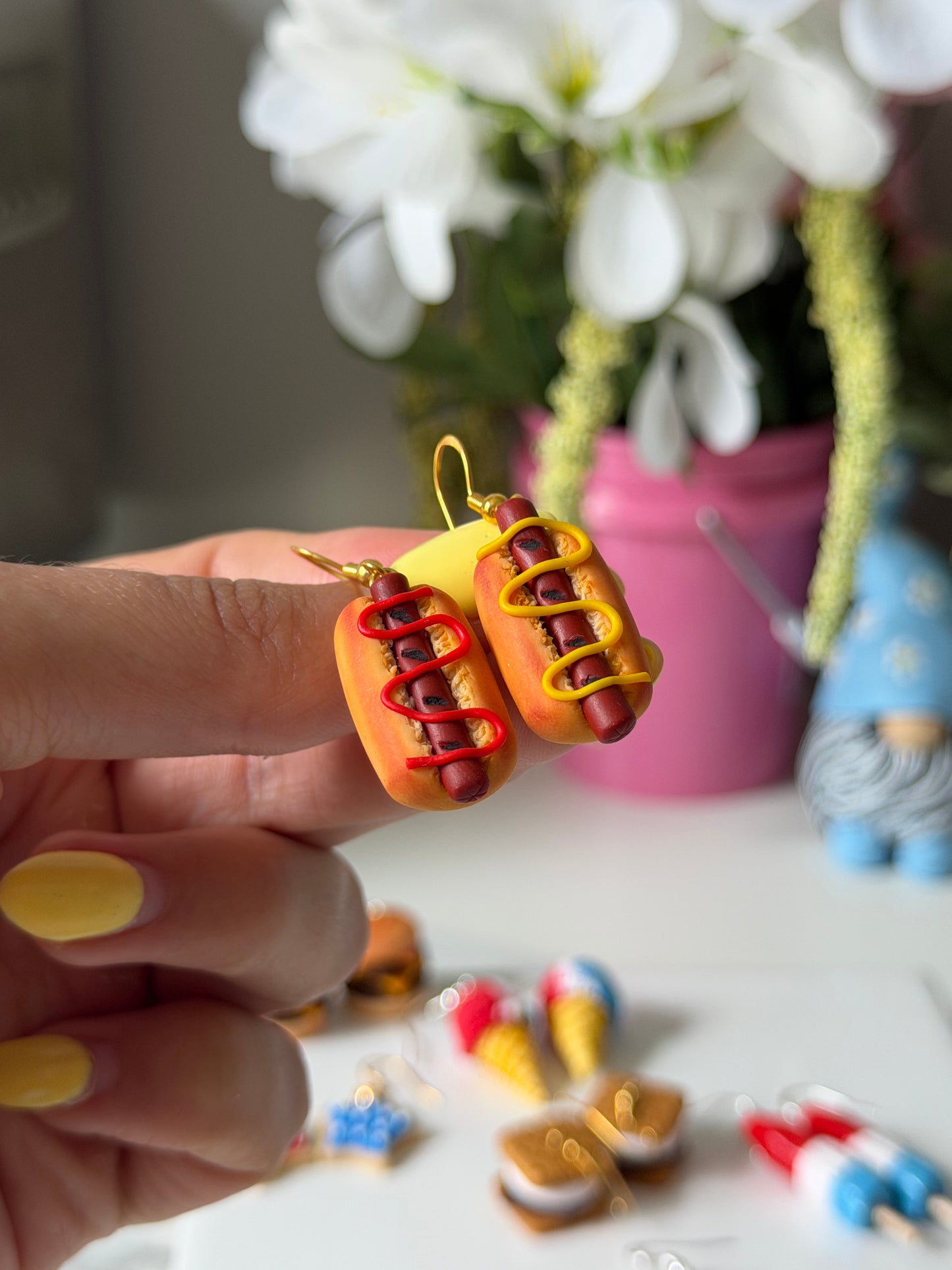 4th of July earrings