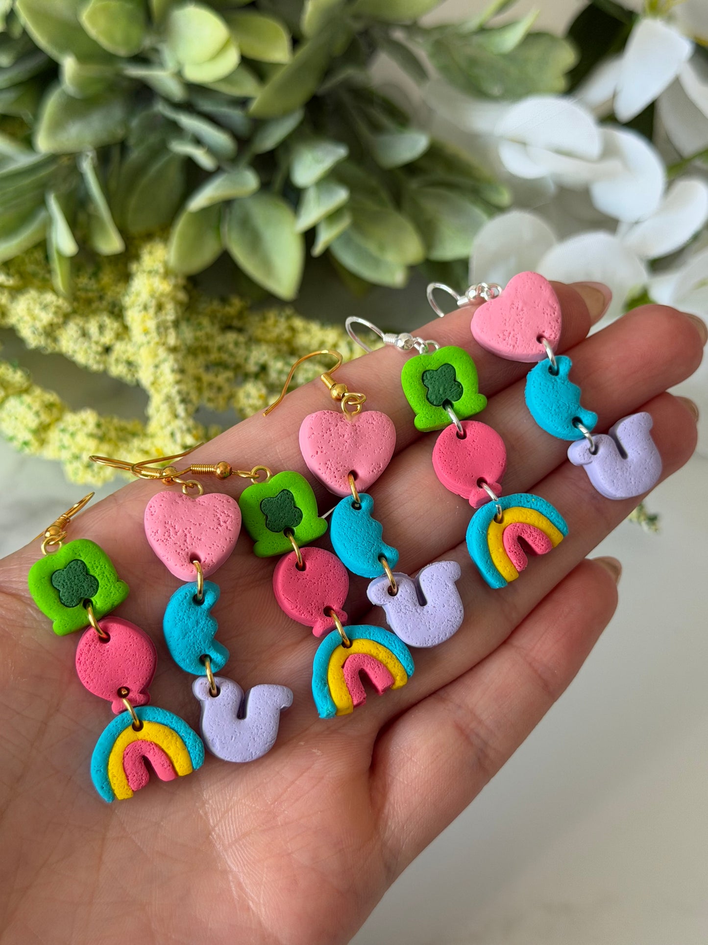 Marshmallow earrings