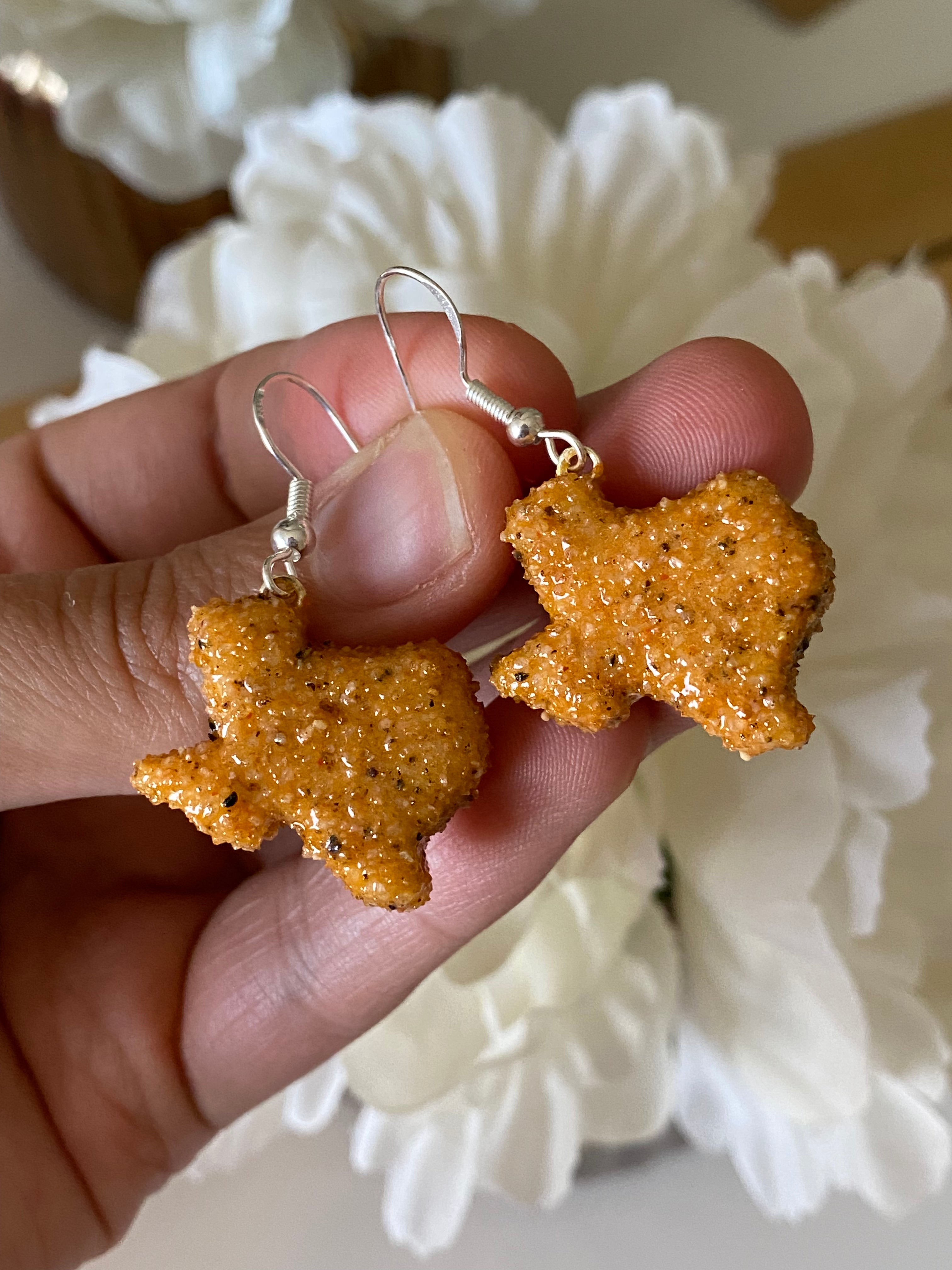 Chicken nugget hotsell earrings