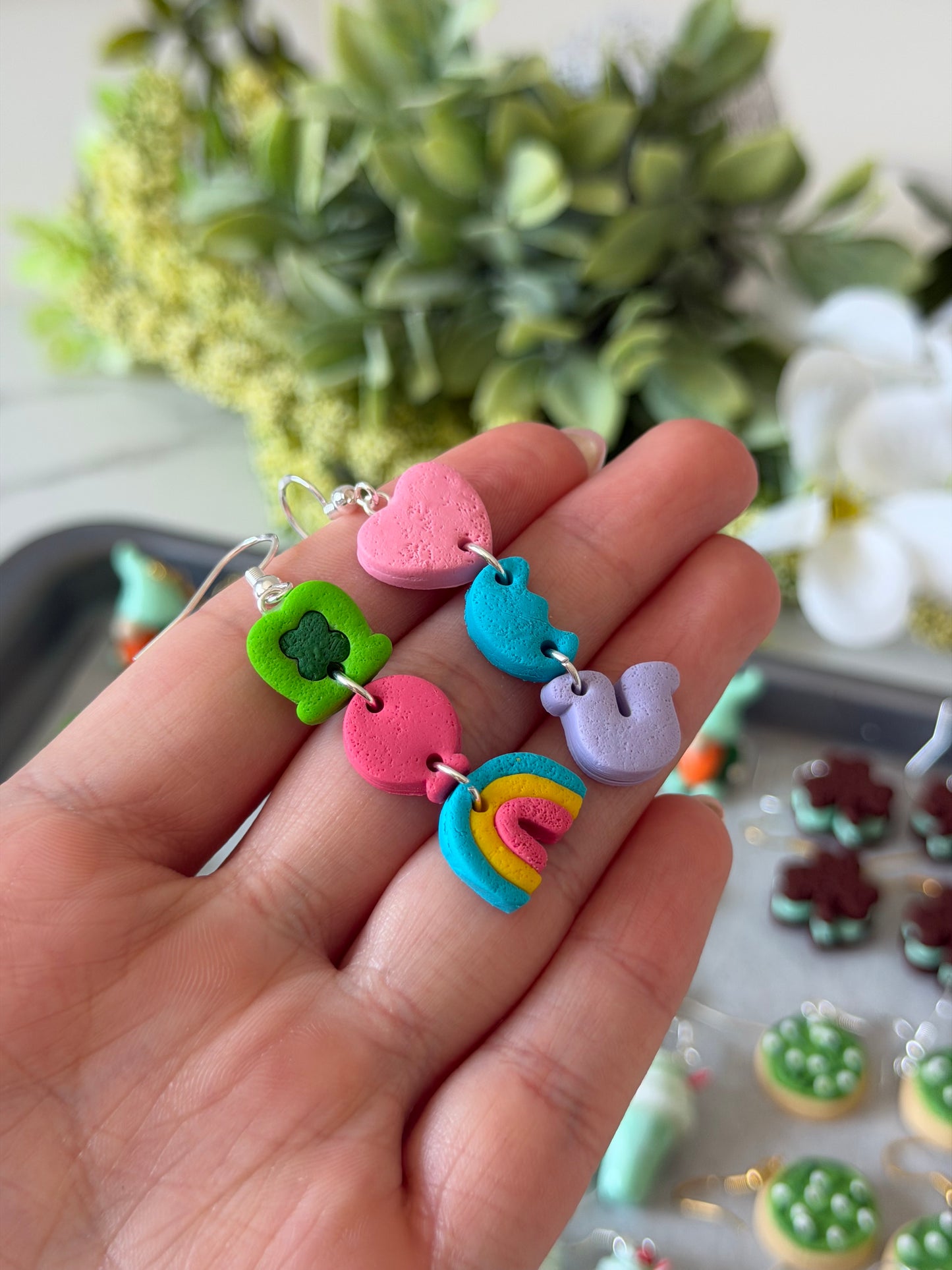 Marshmallow earrings