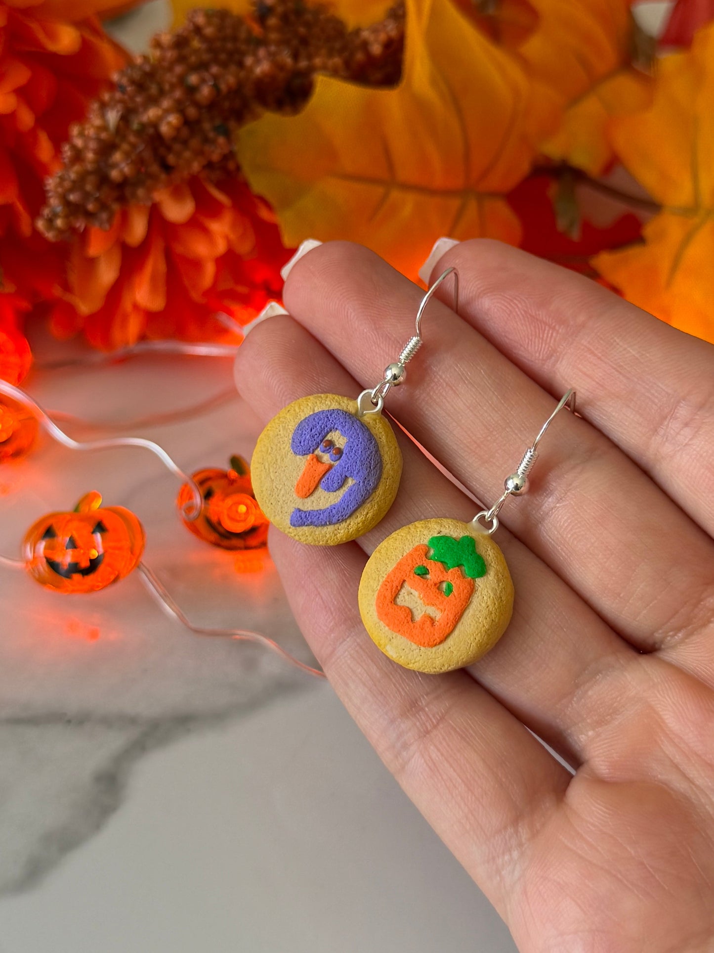 Ghost & Pumpkin Cookie