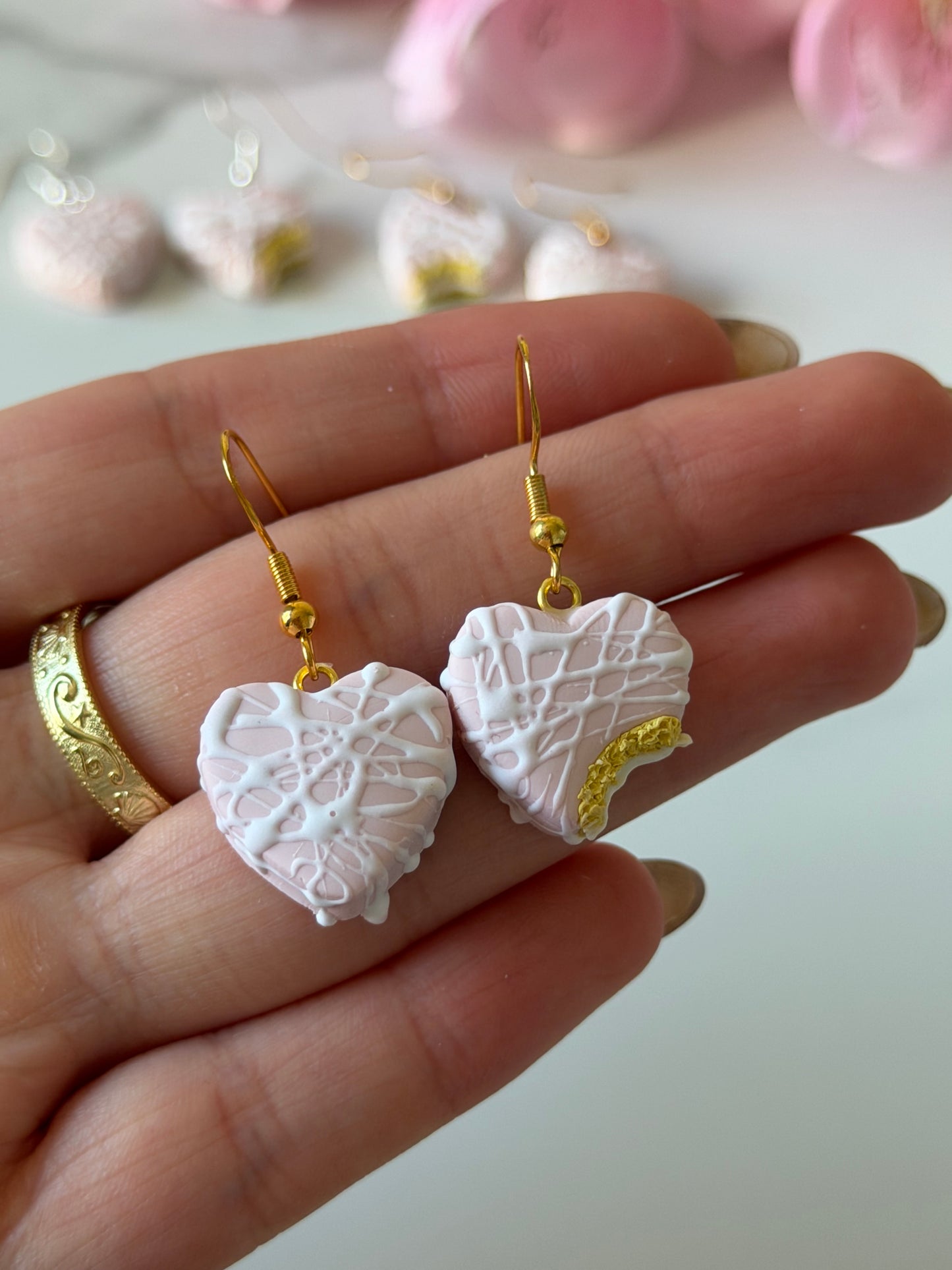 Valentine’s cakes earrings