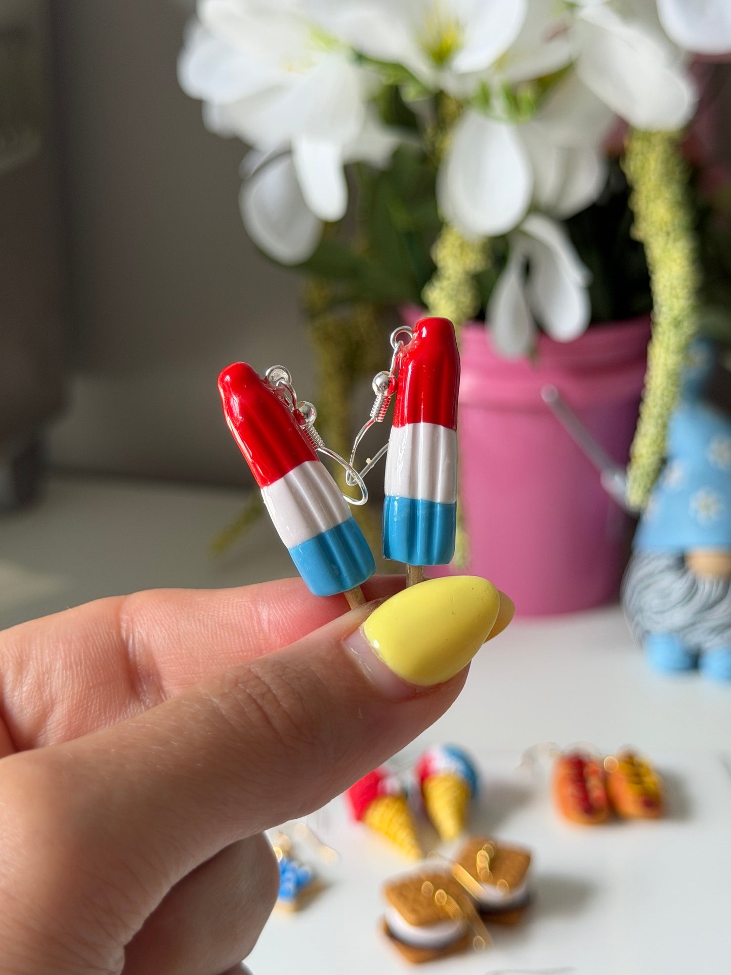 4th of July earrings