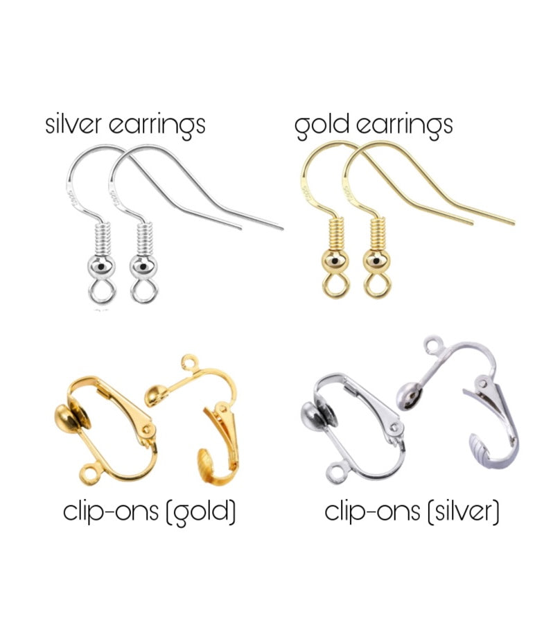 SILVER Earring Hooks + Jump Rings (5 Pairs) - Chunky Yarn Barn